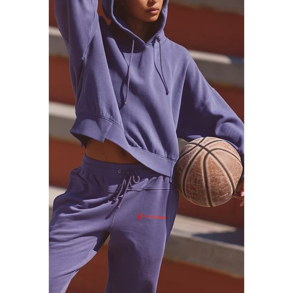 Free People FP Movement Undefeated Hoodie Top Pants Set Sweatshirt S 286720